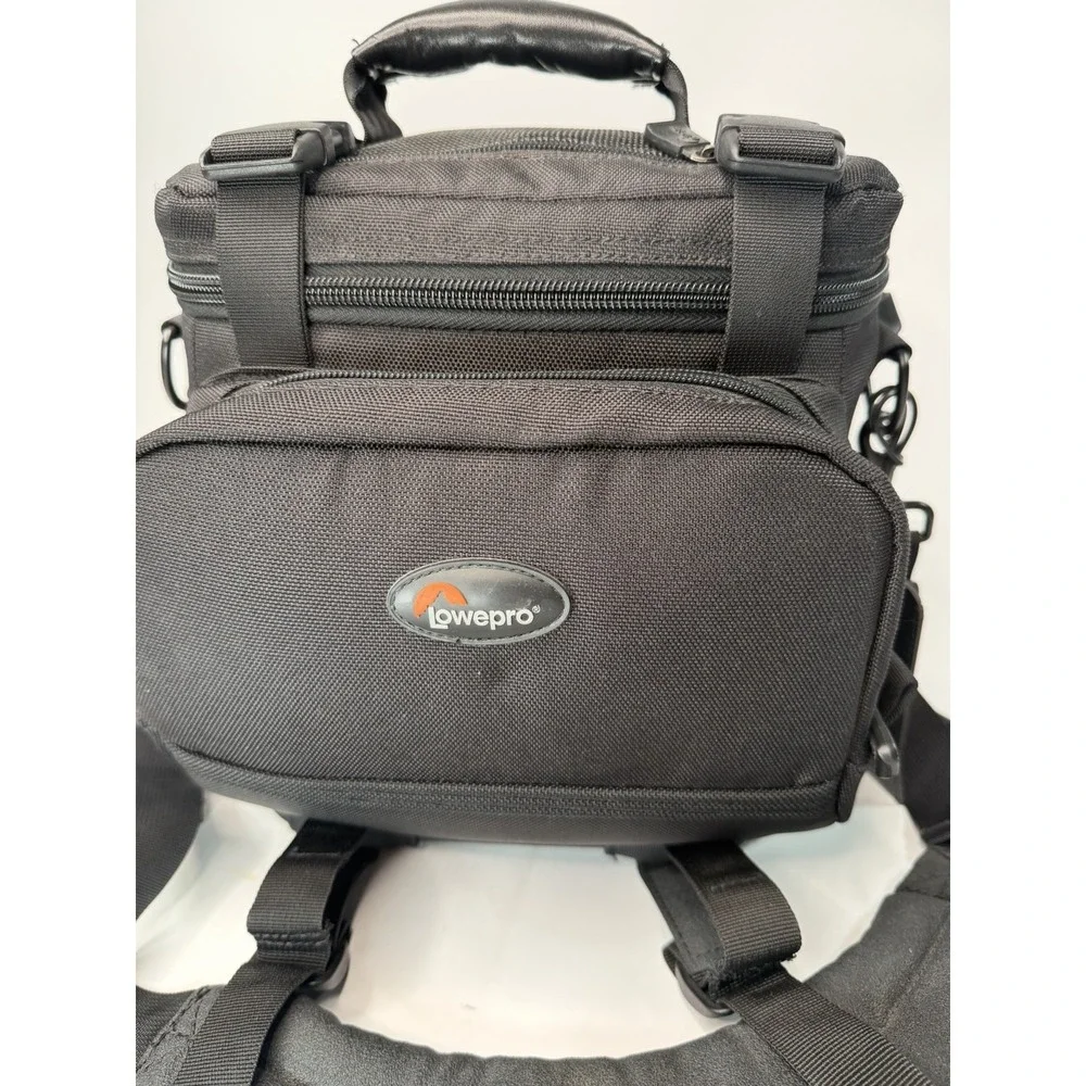 Lowepro Mini Mag AW Camera Shoulder Bag Black Padded Case w/ Strap & Rain Cover